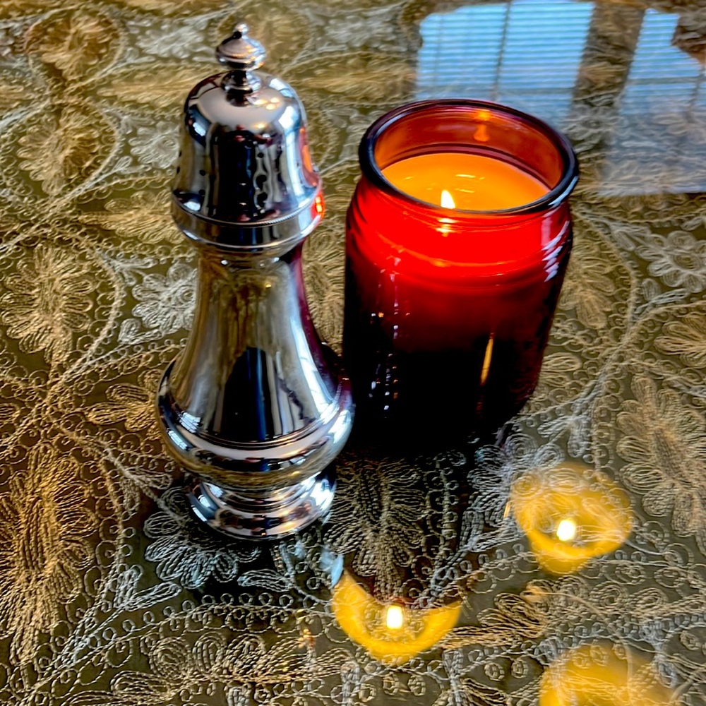 antique sugar castor (shaker) silver plate